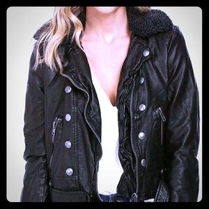 **SOLD** Free People Vegan Leather Jacket NWT